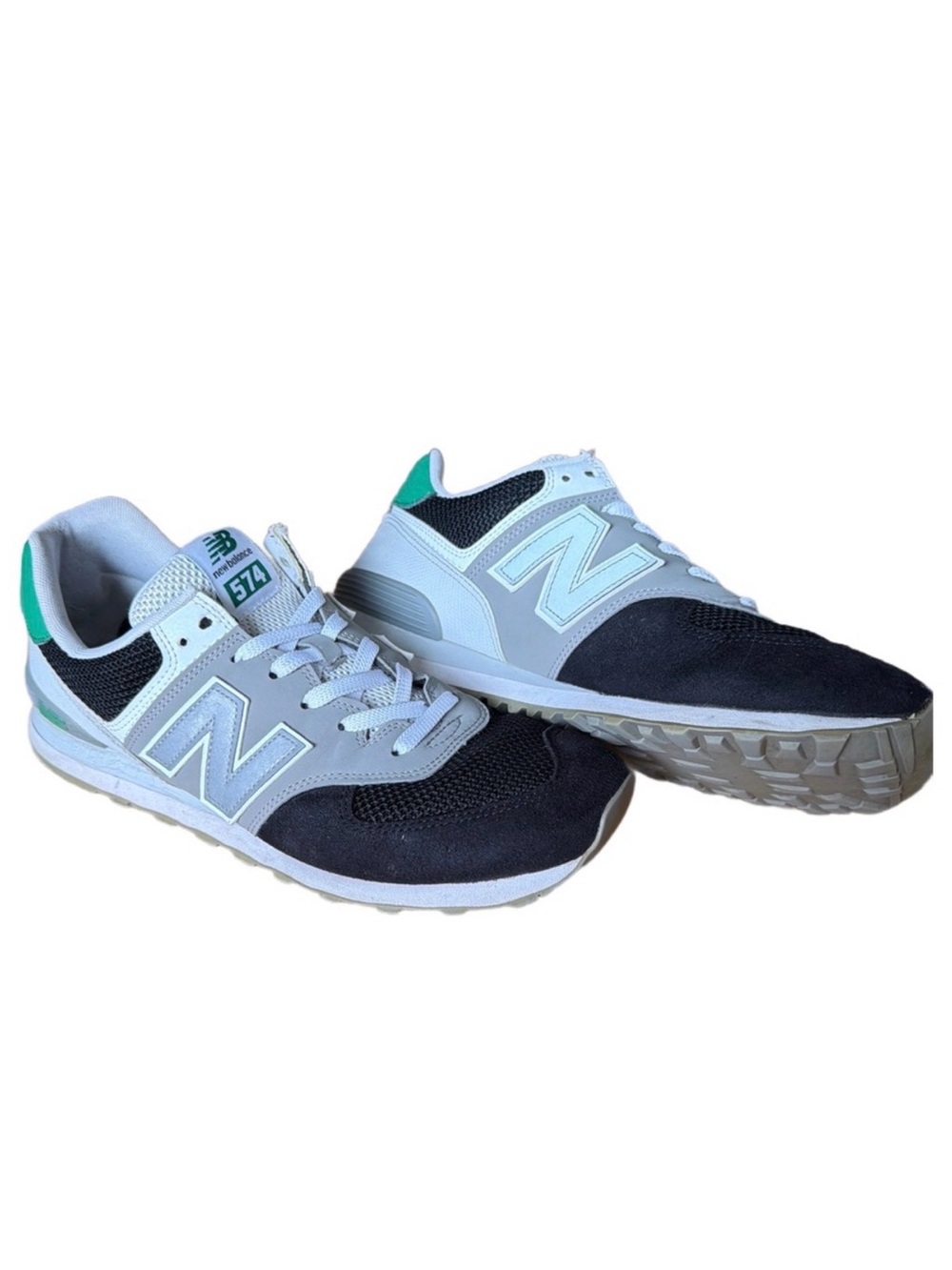 New Balance Men's 574 in Navy, Gray & Teal